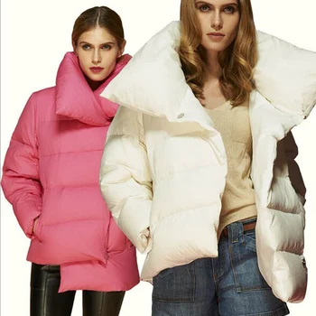 

High Quality Down Parka 2019 New Winter Jacket Women White Duck Down Jacket Short Coat Thicken Warm Female Jacket