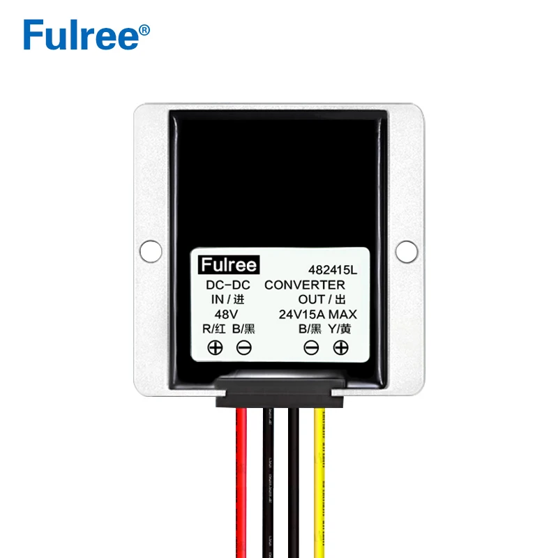 48 В до 24 В 5A 10A 15A 20A преобразователь постоянного тока 48VDC до 24VDC 10 ампер понижающий DC-DC преобразователь питания 48 вольт до 24 вольт DIY понижающее напряжение - Цвет: 48V to 24V 15A