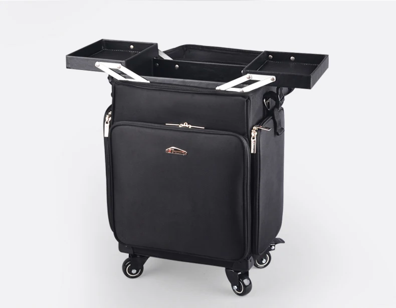 ulti-function Professional Mack-up Rolling Luggage Spinner Cosmetic Case Trolley Carry On Suitcases Wheel Cabin Travel Bag