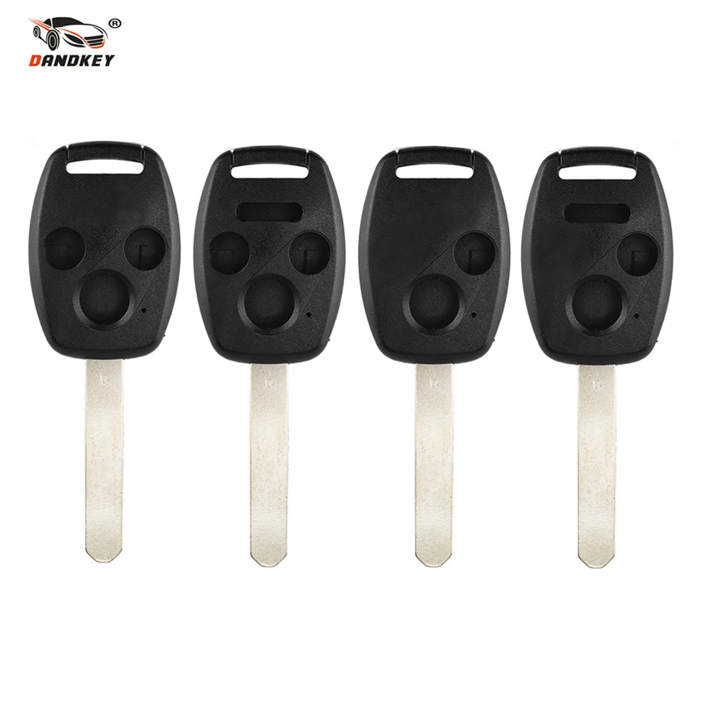 

Dandkey 2/3/4 Buttons Car Key Case Shell Remote Fob Cover For Honda Cr-V Civic Insight Ridgeline 2003 2008 2009 With Logo