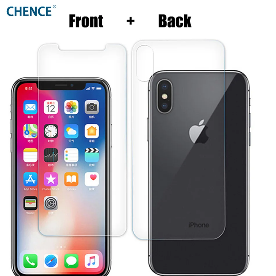 Купить Chence спереди + Back Полное покрытие Плёнки для iphonex закаленное Стекло Экран Protector 5.8 | Защитные стёкла и плёнки для телефонов (32849050302)