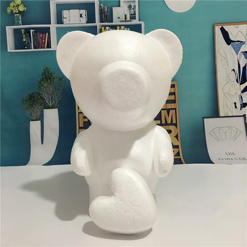 Diy Styrofoam Materials Foam Bear White Craft Modelling