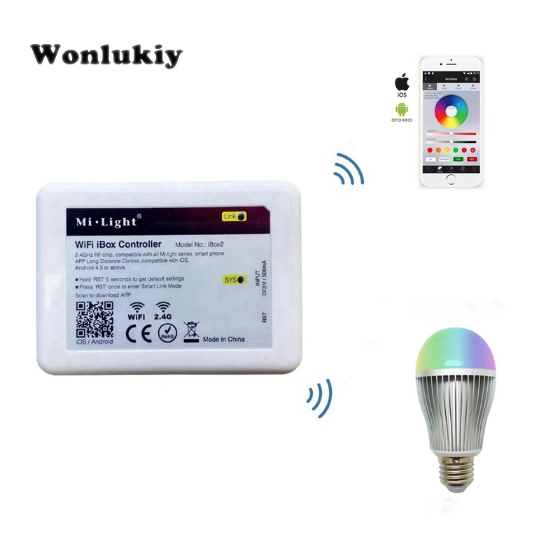 Wonlukiy 2 4 г Wi Fi контроллер Ibox2 Mi. Пульт дистанционного управления освещением