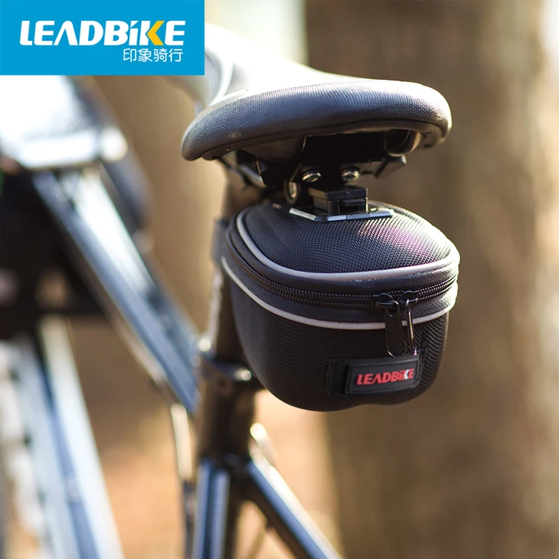 Leadbike Велосипедное Сиденье Сумка со светоотражающей полоской полиэстер 600D 3 размера Водонепроницаемый Открытый Спорт Путешествия Велоспорт седло сумка для мужчин