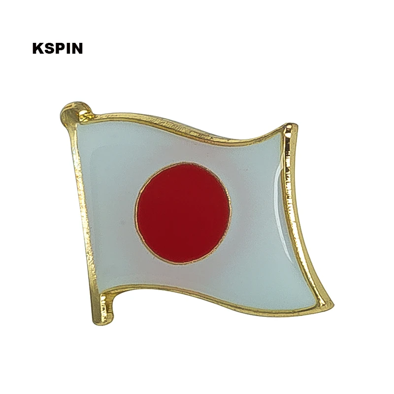 

Japan National Flag Metal Pin Badge Decorative Brooch Pins for Clothes KS-0147