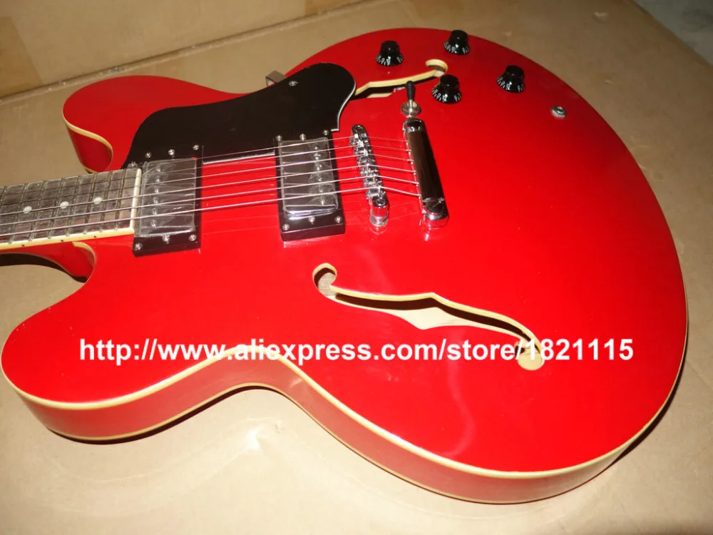 Stock Guitar RED JAZZ Electric Guitar ( Pickup have rust ) Custom Shop