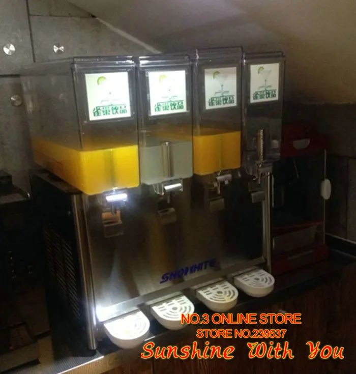 220V 4 cylinder drink machine cold hot beverage dispenser Stainless