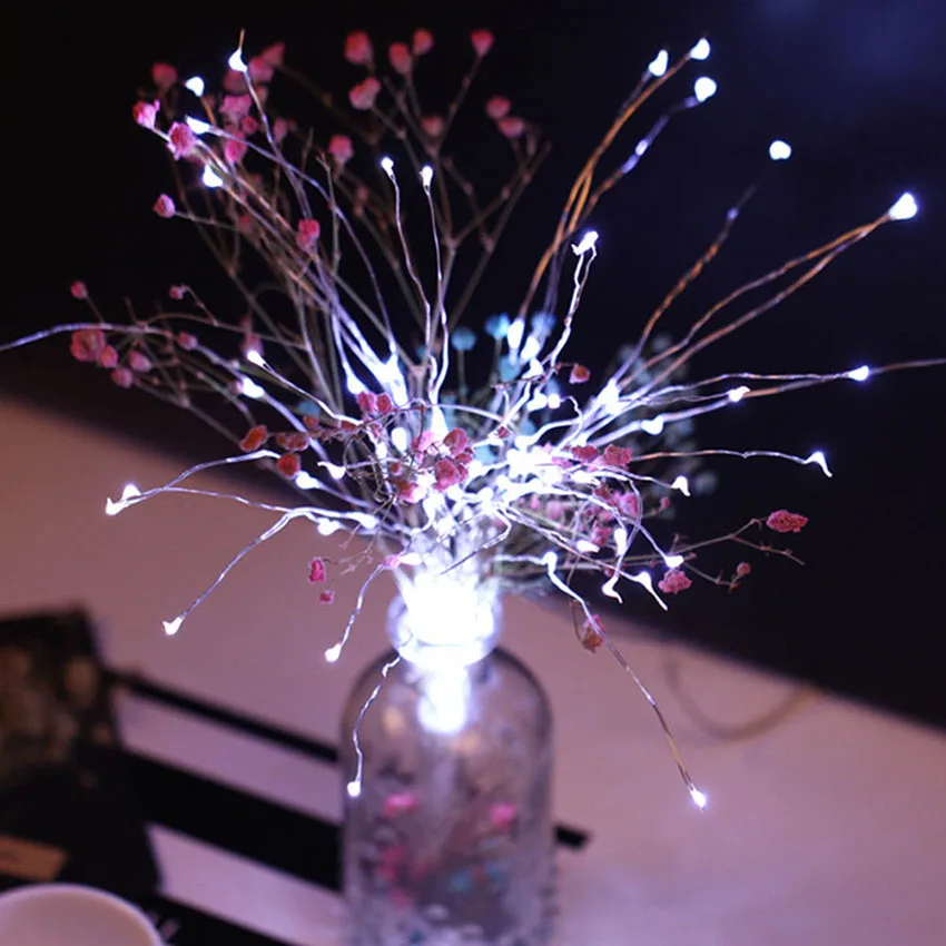 120Leds Copper Wire Firework LED String Light Remote Control Hanging Fairy String Lamp Christmas Party Bottle Decoration Lights (18)