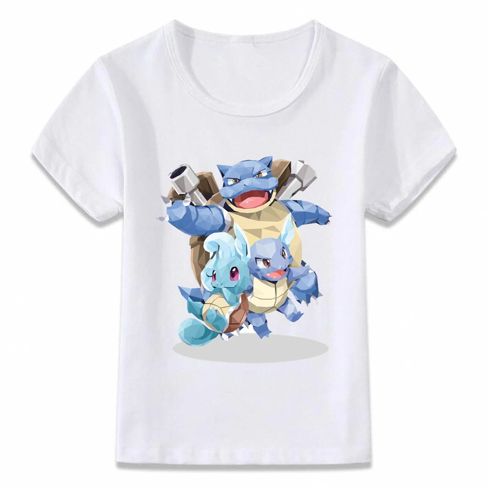 

Kids Clothes T Shirt Pokemon Evolution Pikachu Squirtle Charizard T-shirt for Boys and Girls Toddler Shirts Tee oal234