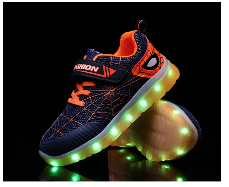 children's shoes for sale Green Pink USB New Charging Basket Led Children Shoes With Light Up Kids Casual Boys&Girls Luminous Sneakers Glowing Shoe enfant best children's shoes