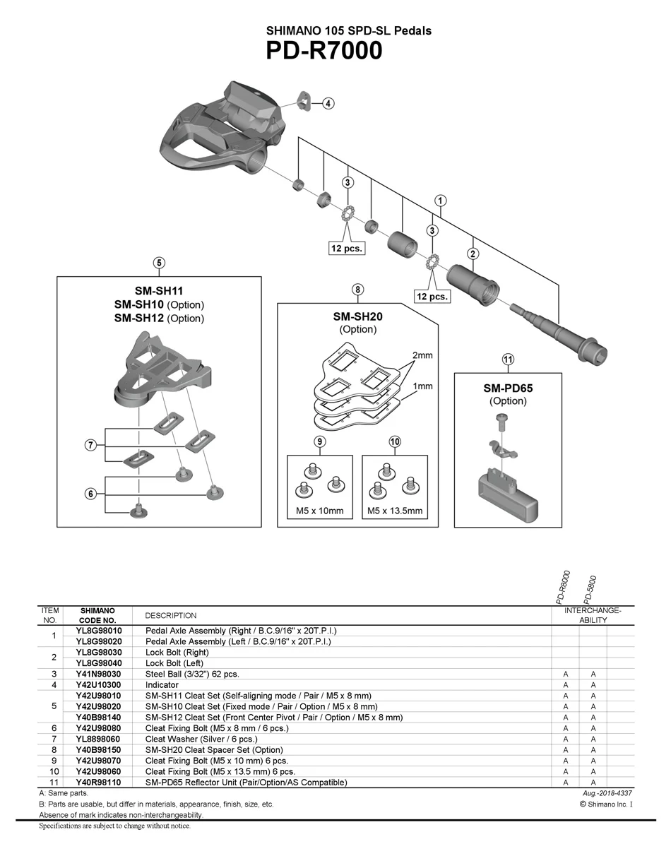 Shimano для езды на велосипеде PD R540 дорожный велосипед педали PD R550 PD 5800 PD R7000 SH10/11 бутсы SH10/SH11/SH12 0/2/6 градусов