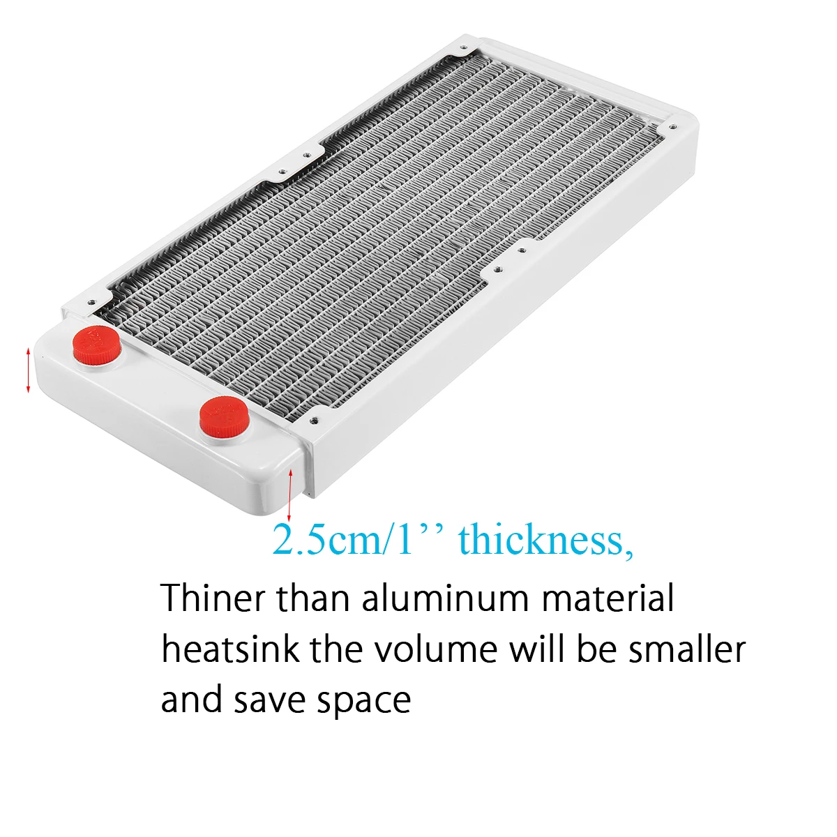 

240mm Copper Water Cooling Radiator Heatsink Water-cooled Radiator Exhaust Heat Exchanger Water Cooling Cooler for Computer CPU