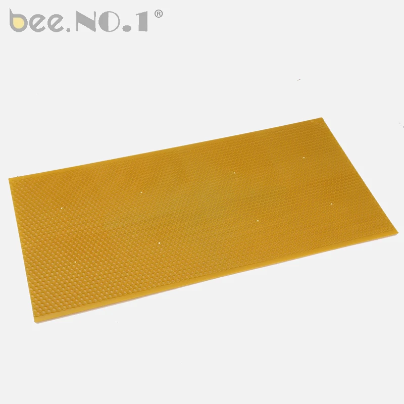 

BEE.NO.1 Beekeeping Tool 5Pcs 42.5cm*21cm Yellow Plastic Comb Foundation Repeatedly Used Durable Beekeeping Tools Supplies