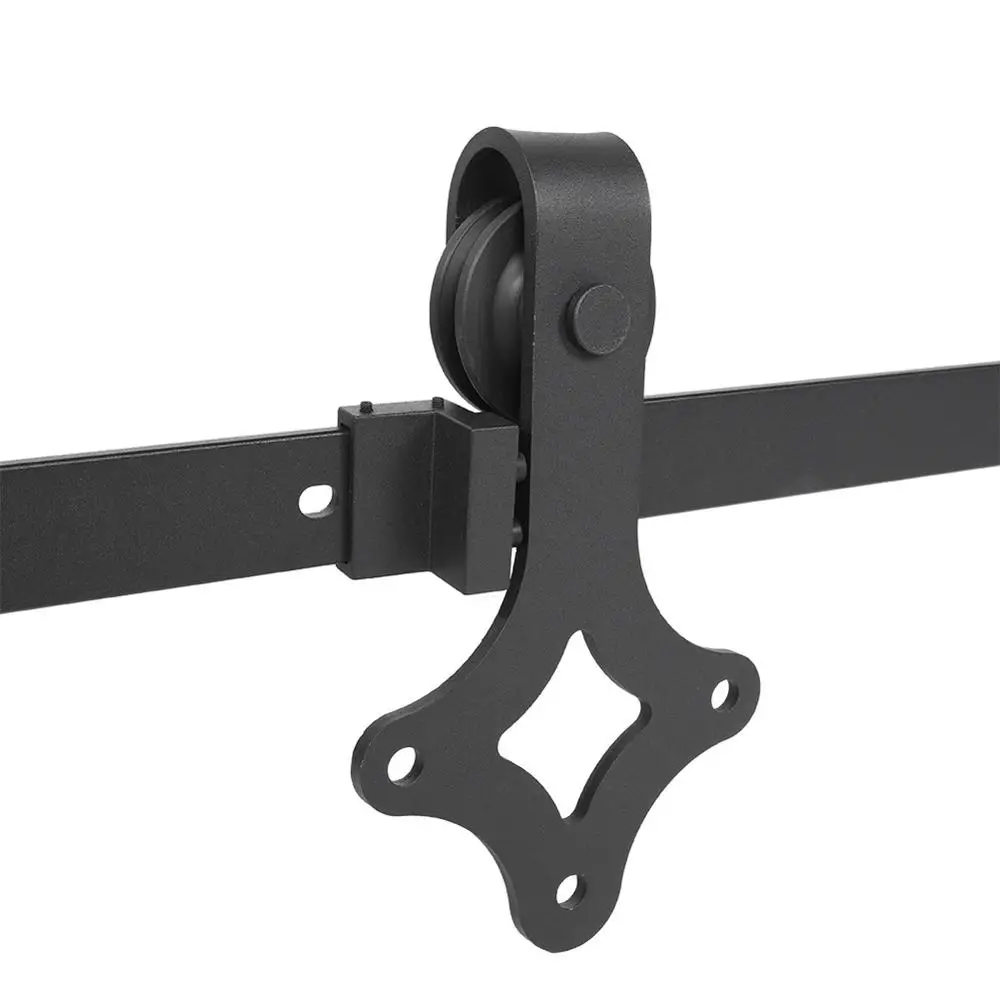 6FT Rail Sliding Door Rail And Hanging Hanger Track Heavy Duty Fittings