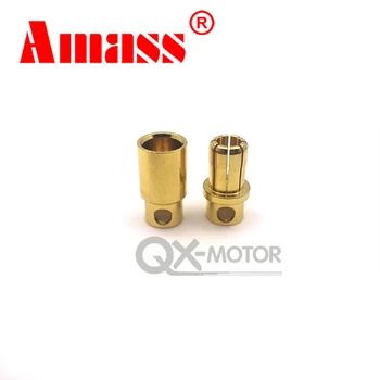 

5pairs Banana Plug 8.0mm RC Model Li-Po Battery Male Female Banana Bullet Connector