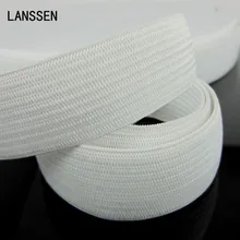 5 ярдов 5/" белый мягкий вязаный Плетеный эластичная тканая лента для шитья одежды аксессуары 15 мм Плетеный эластичный