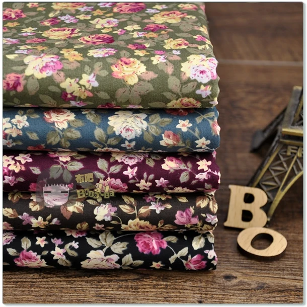 2016 Tissus Patchwork Fabric Vintage Perpetuals Fc023 Colored Cotton Prints Cloth Full Fabric Costumiers Poplin Handmade Diy