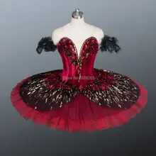 Для женщин/ребенок взрослых профессиональную Балетные костюмы пачки, красная пачка балетные платья для Обувь для девочек, настраиваемые пачка 12 слоев фатина bt9044