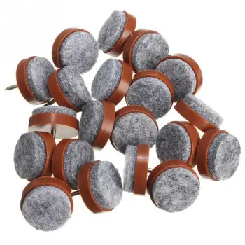 

20pcs Felt Feet Pad Skid Glide Furniture Nail Protector Floor Table Chair Leg