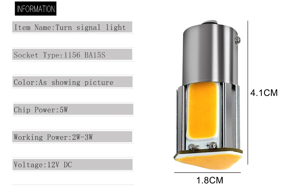 Супер яркий 1156 светодиодный Ba15S P21W танкетке 4 cob светодиодный автомобильный светильник белый тормоз заднего хода сигнальная Поворотная лампа DRL задний фонарь DC 12V