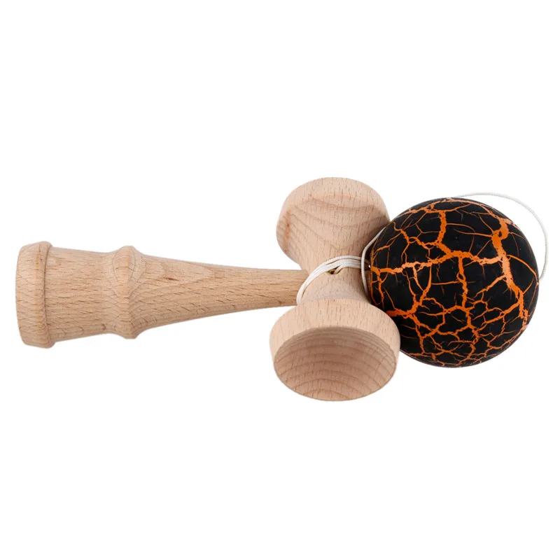 Потрескавшаяся краска шар Kendama умелое жонглирование игровой шар Японская Традиционная игрушка шарики Развивающие игрушки для детей-черный