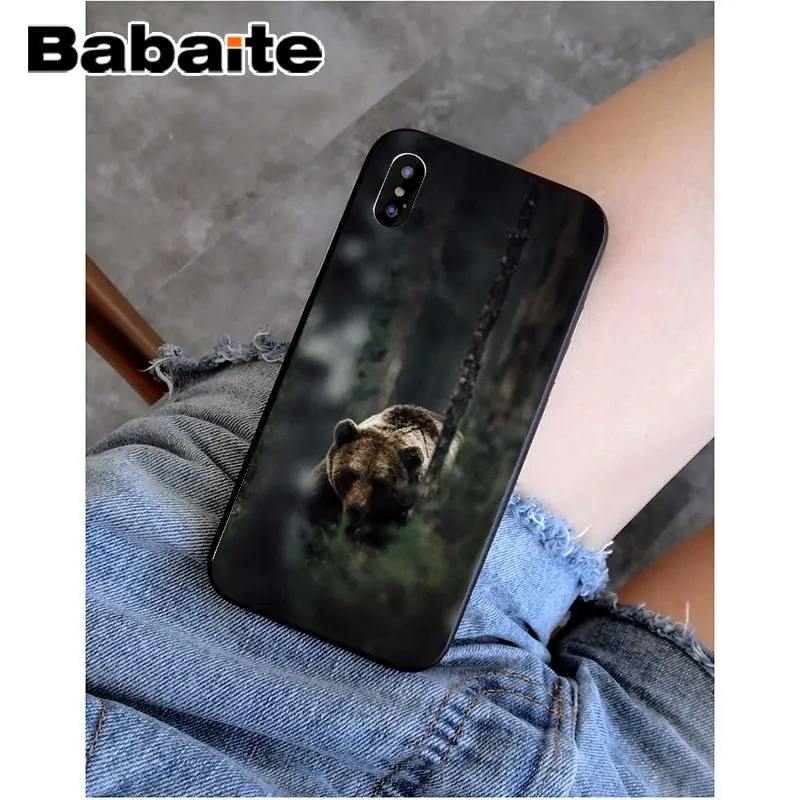 Babaite grizzly bear Новинка чехол для телефона Fundas чехол для Apple iPhone 8 7 6 6S Plus X XS MAX 5 5S SE XR чехол - Цвет: A4