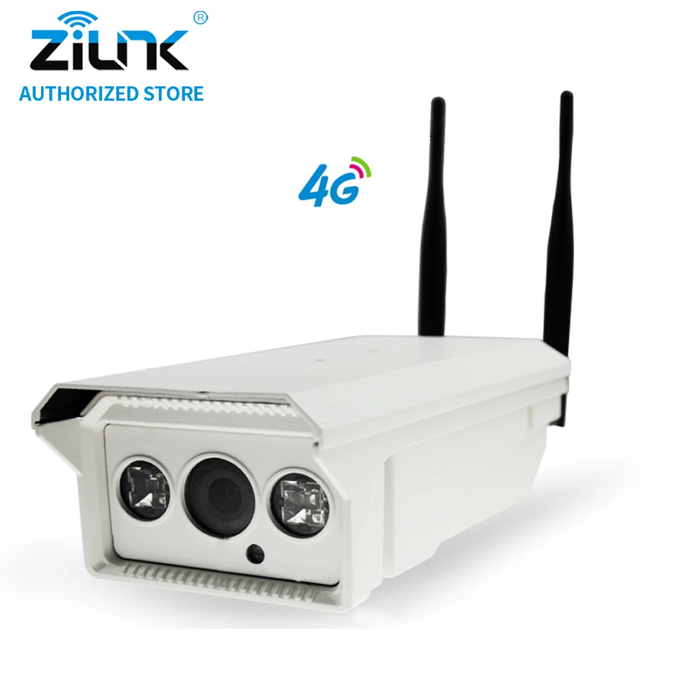 ZILNK 3G/4G SIM Card HD Bullet IP Camera 1MP 720P P2P Network Waterproof PTZ IR Night Vision Support TF Card Outdoor White ZILNK 3G/4G SIM Card HD Bullet IP Camera 1MP 720P P2P Network Waterproof PTZ IR Night Vision Support TF Card Outdoor White