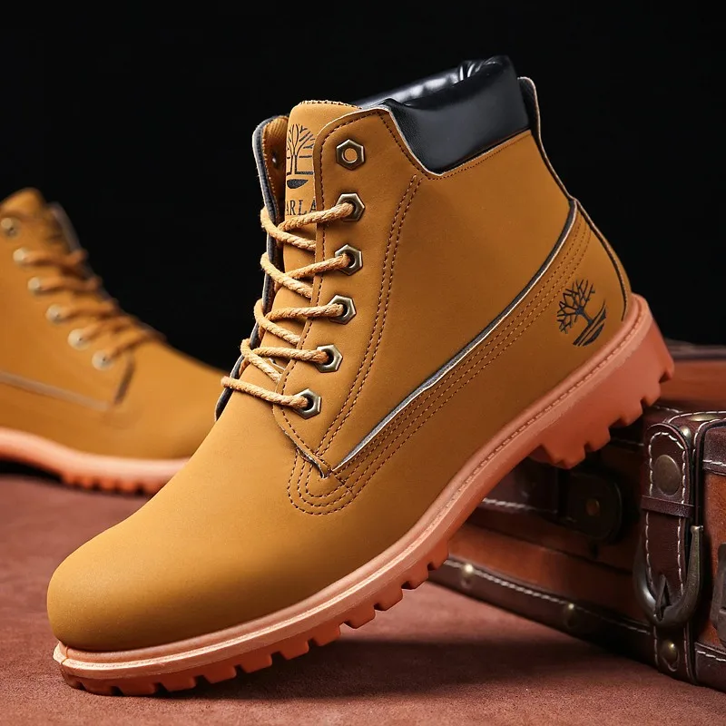 

2018 Winter Fur Warm Male Boots For Men Casual Shoes Work Adult Quality Walking Rubber Brand Safety Footwear Sneakers