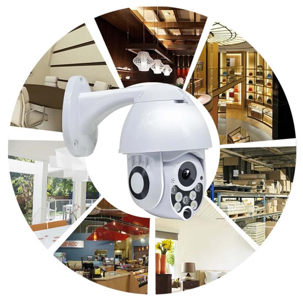 TOMLOV Camara IP WiFi 1080P HD 2MP PTZ IR Onvif сигнализация выход беспроводная камера домашнее