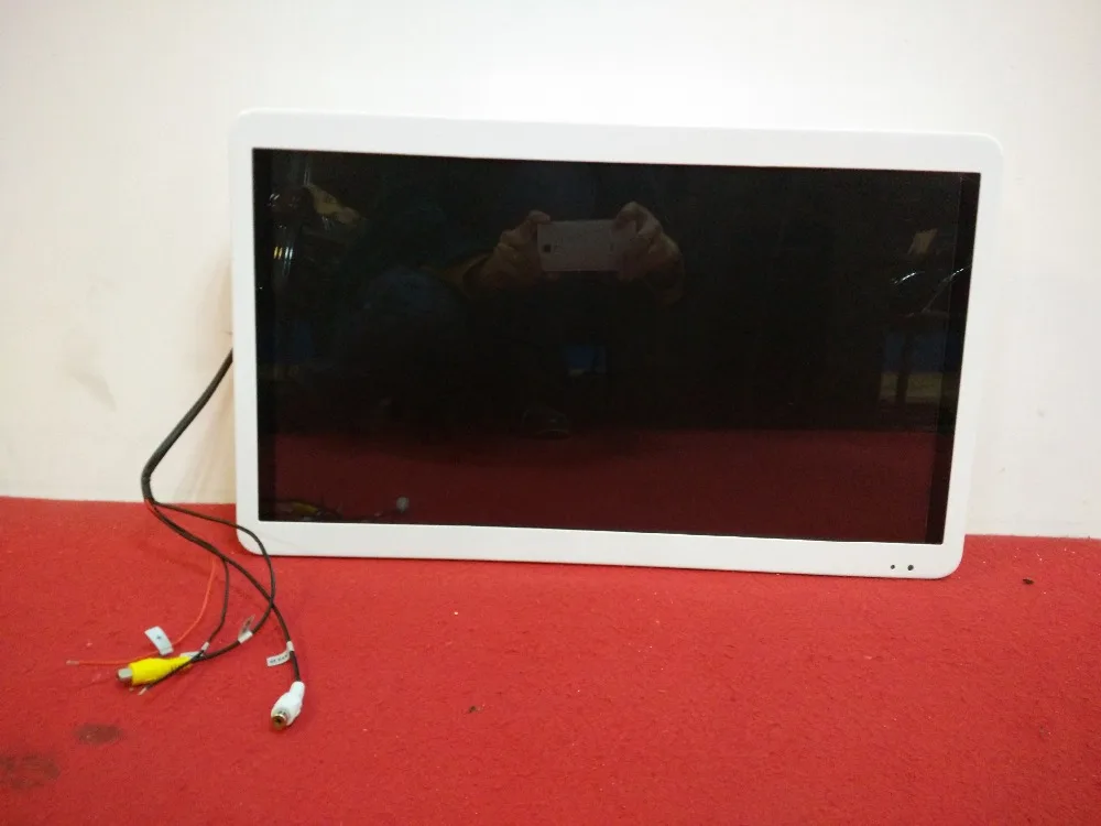 

HZHZQX 24-inch metal frame wall mount android bus monitor 2 AV input ceiling display with Android4.4 O.S. 3G 4G GPS VGA HDMI USB