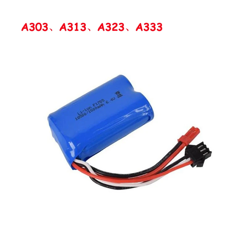 Wltoys Lithium Battery A303 A313 A323 A333 1/12 Rc Car 6.4v 1000mah Li