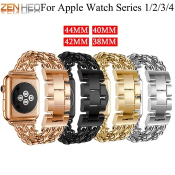 

Watch Band For Apple Watch Band 42/44mm Stainless Steel Bracelet Strap for Apple 1/2/3/4 Watch Series For iWatch Band 38/40mm