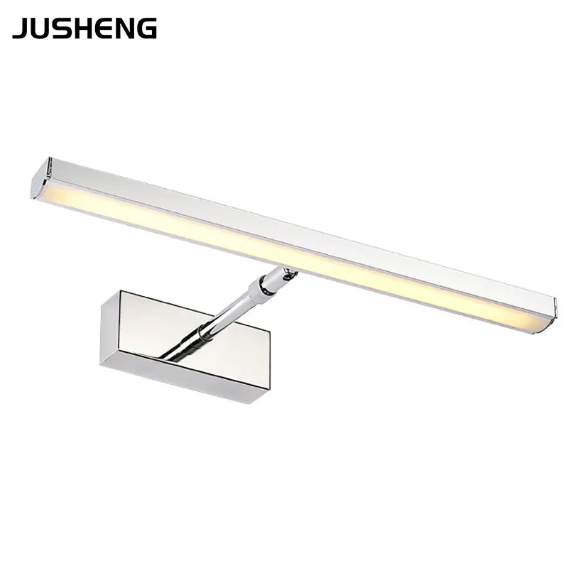 JUSHENG Rotatable LED Wall Light in Bathroom  5W 42cm Long Aluminum Sconce Lighting Fixture 85-265V AC in Bathroom Washroom