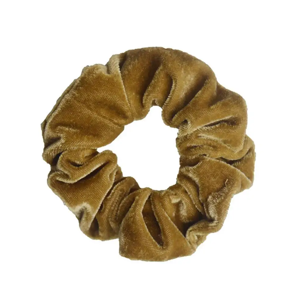 1 шт Мода мягкий бархат большой Упругие волосы веревки Scrunchies для Для Женщин Девочек Сладкий сплошной волос держатель ленты Галстуки резинка для волос аксессуары - Цвет: Velvet-A8