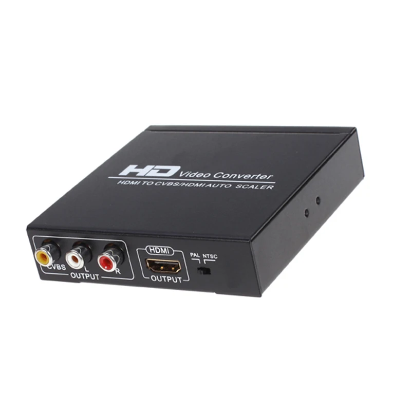 HDMI К AV RCA HDMI 1080P конвертер скейлер сплиттер для PS4 Apple tv DVD STB(HDMI и RCA выход одновременно поддерживается