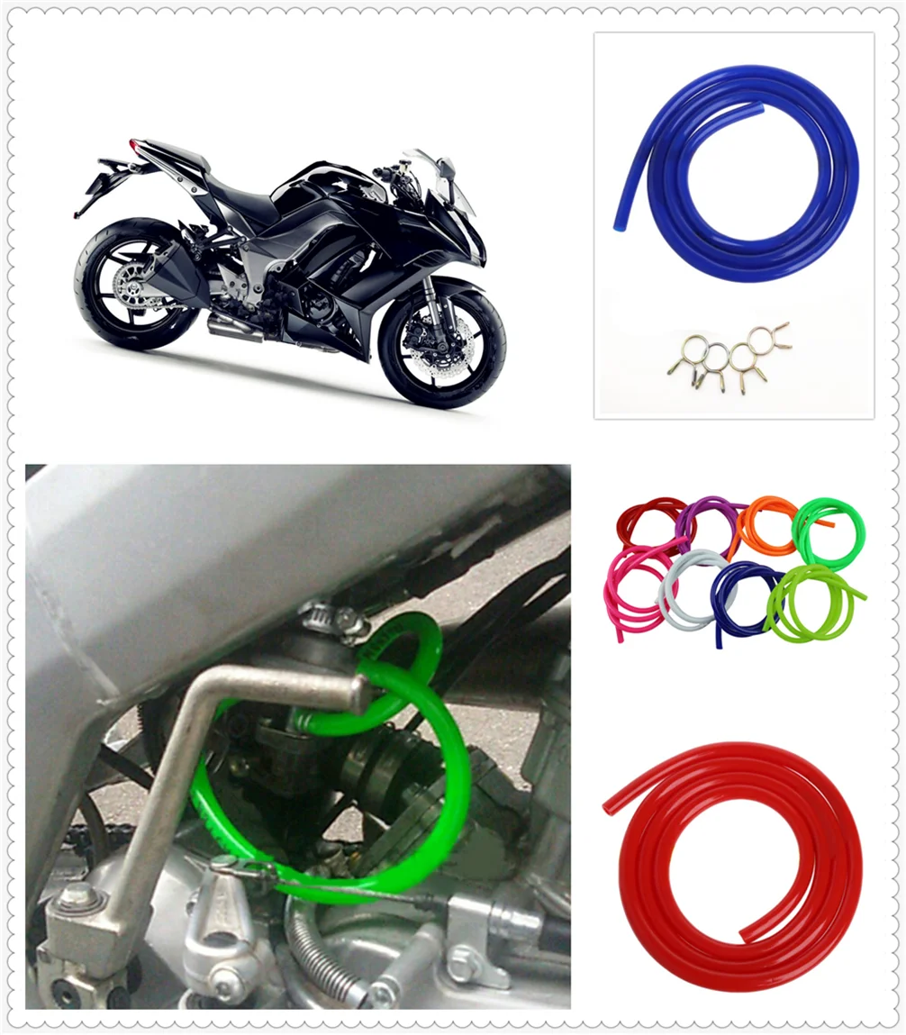 1 м аксессуары для мотоциклов бензиновая труба мотоцикла Kawasaki Z1000 ZX10R ZX12R ZX6R ZX636R ZX6RR