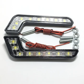 

1 Pair 8 LED DRL Car LED Daytime Running Light Waterproof Fog Light White Daylight For Audi Mercedes Kia HEHEMM