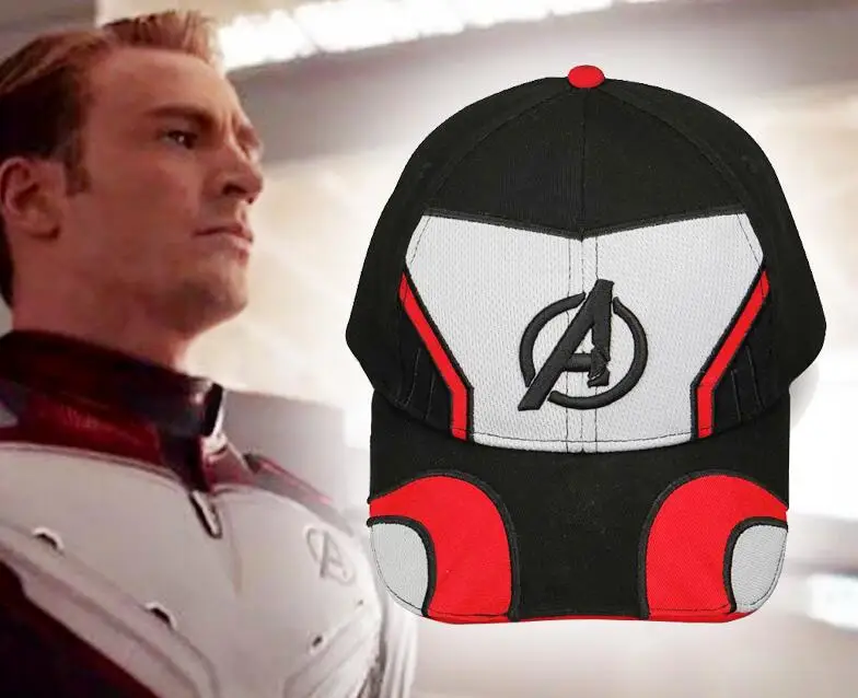 

Hot Avengers 4 Endgame Cosplay Hat Quantum Realm Hats 3D Embroidery logo Advanced Baseball Cap Costume Props