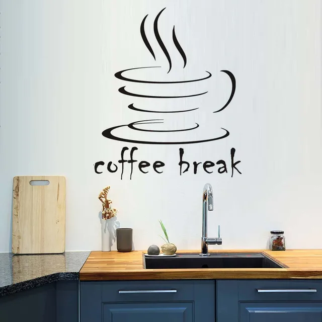 Special Price Coffee Break Vinyl Wall Sticker For Kitchen Modern Home Decor Waterproof Wallpaper For Dining Room Wall Art Decal For Restaurant Special Price Coffee Break Vinyl Wall Sticker For Kitchen Modern Home Decor Waterproof Wallpaper For Dining Room Wall Art Decal For Restaurant