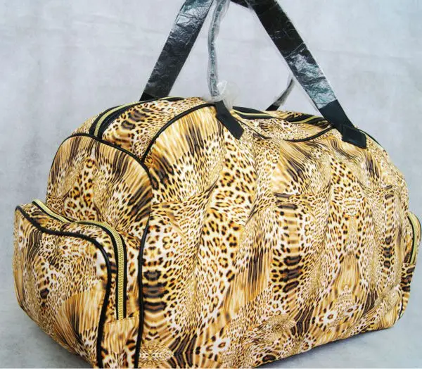 Для женщин Винтаж Ретро выходные сумка Duffle Путешествия Сумка сумку ручной клади сумки спортивный костюм паетки - Цвет: Leopard