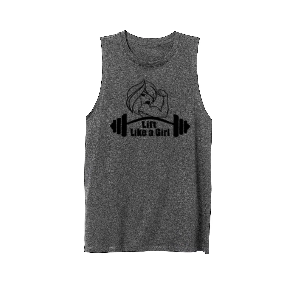 

Womens Lift Like a Girl Crossfit Fitness Workout Casual Tank Vest Sleveless Tops Shirts