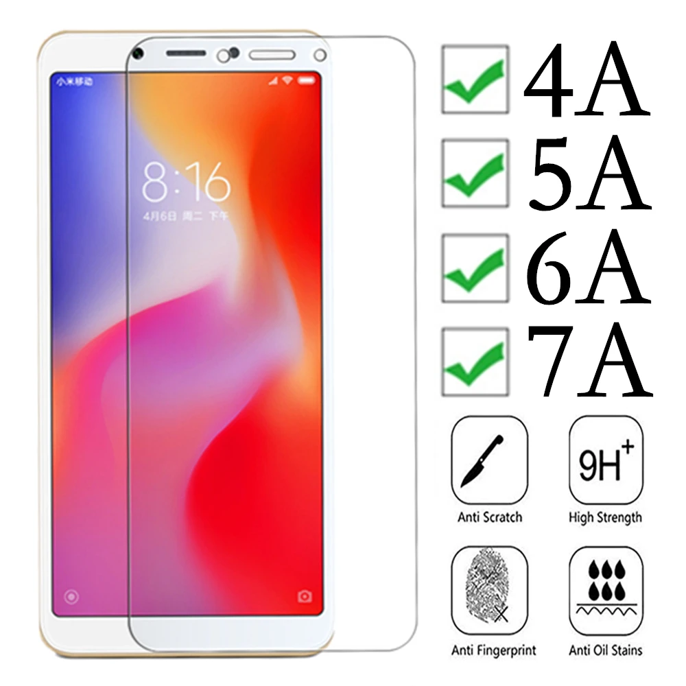 Защитное стекло redmi 7a для xiaomi ksio mi red mi 6a Защитная пленка для экрана 5a закаленное стекло read mi 4a xio mi res mi защитная пленка