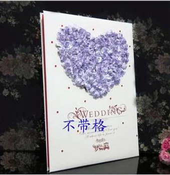 

Wedding Guest Book Dream Wedding Signature Book Signature Thin Three-dimensional Rose New Check-in for Wedding Party Supplies
