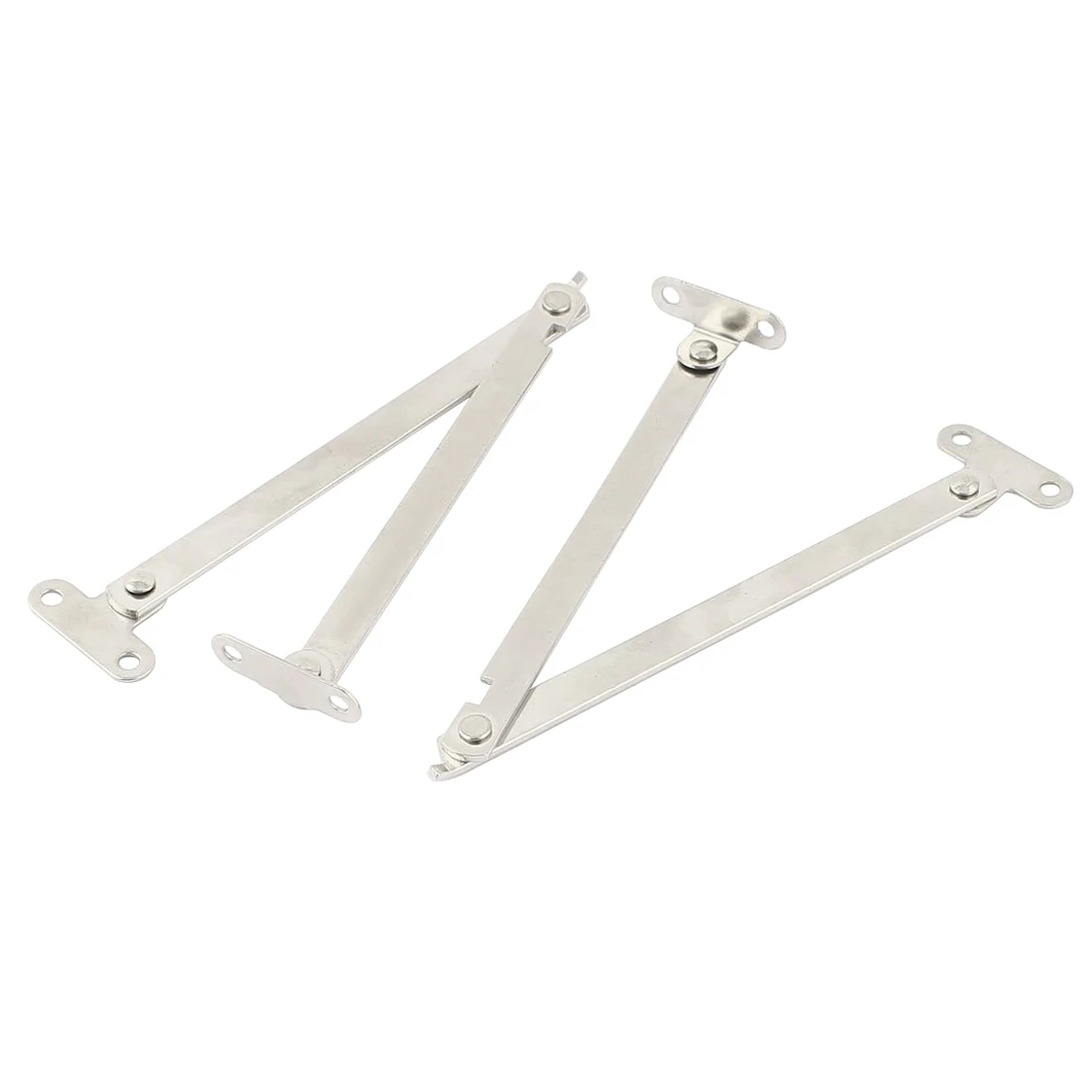 

2 Pcs Metal Furniture Door Desk Lid Support Hinge Stay