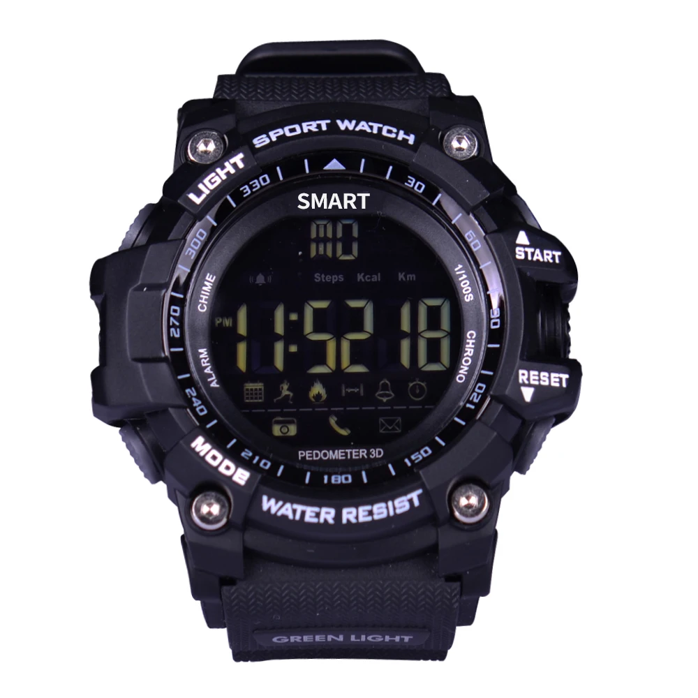 EX16 Smart Watch high waterproof Fitness Tracker pedometer calorie 1 year stand-by strong battery bluetooth for IOS and Android |
