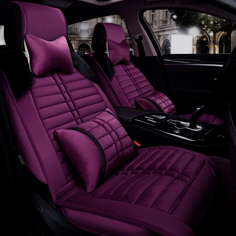 Winter Warm Fur Seat Covers for Fiat 500 Viaggio Linea S Freemont bravo