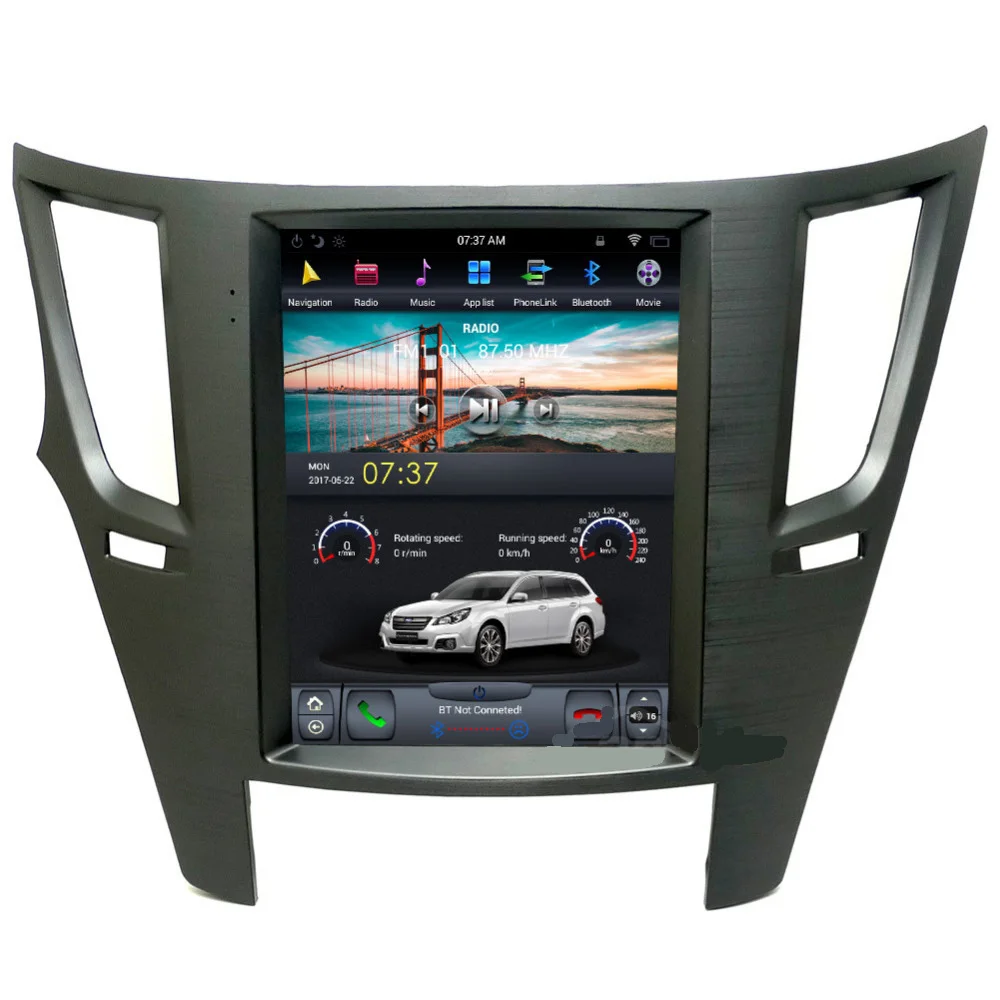 10,4 ''вертикальный Тесла Стиль Android 8,1 автомобиля DVD gps навигации для Subaru Legacy Outback 2010 2011 2012 2013 PX6 ips