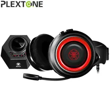 PLEXTONE G600 GameDAC Игровые наушники шлем Стерео ПК гарнитура проводные USB геймерские наушники с микрофоном для компьютера ноутбука