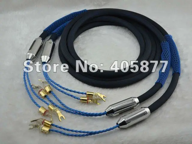 

Free shipping 770L loudspeaker cable with WBT Terminal 2.5M Pair