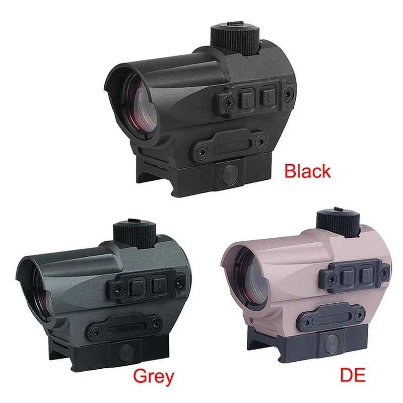 Tactical 1.5 MOA QD Red Dot Sight with Riser Mount 10 Brightness Settings fit Picatinny Rail for Hunting Airsoft (24)